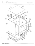 BODY Diagram and Parts List for W136  Jenn-Air Wall Oven