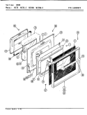 Part Location Diagram of 705000 Whirlpool Frame, oven door (blk