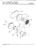 BLOWER MOTOR (CONVECTION) Diagram and Parts List for W136  Jenn-Air Wall Oven