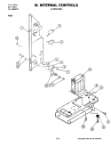 INTERNAL CONTROLS (UPPER) Diagram and Parts List for W236  Jenn-Air Microwave Oven Combo