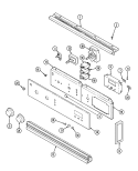 Part Location Diagram of 703077 Whirlpool Upper Oven Selector Switch