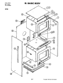 BASIC BODY (W256W) Diagram and Parts List for W256W  Jenn-Air Wall Oven
