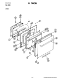 DOOR (W256W) Diagram and Parts List for W256W  Jenn-Air Wall Oven