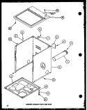 CABINET Diagram and Parts List for LE3402W P1118303W W Amana Dryer