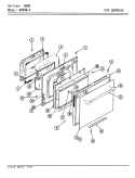 DOOR (W256W - C) Diagram and Parts List for W256W-C  Jenn-Air Wall Oven