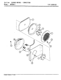 BLOWER MOTOR / CONVECTION (W256W - C) Diagram and Parts List for W256W-C  Jenn-Air Wall Oven