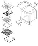 OVEN Diagram and Parts List for A9895VRV  Admiral Microwave Oven Combo