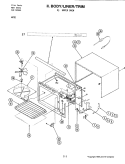BODY (UPPER) Diagram and Parts List for W231  Jenn-Air Microwave Oven Combo