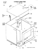 BODY (LOWER) Diagram and Parts List for W231  Jenn-Air Microwave Oven Combo