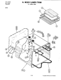 BODY (LOWER) Diagram and Parts List for W231  Jenn-Air Microwave Oven Combo