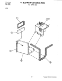 BLOWER MOTOR (COOLING FAN UPPER) Diagram and Parts List for W231  Jenn-Air Microwave Oven Combo