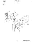 FANS (COOLING) Diagram and Parts List for W214  Jenn-Air Wall Oven