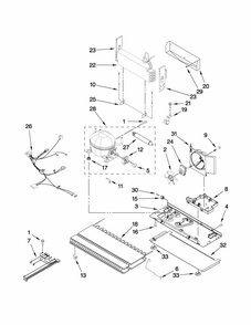 Unit Parts Diagram and Parts List for GB2026LEKS6  Amana Refrigerator