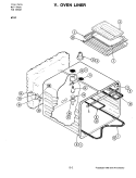 OVEN Diagram and Parts List for W104  Jenn-Air Wall Oven