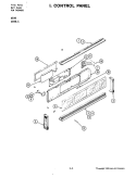 CONTROL PANEL Diagram and Parts List for W198-C  Jenn-Air Wall Oven