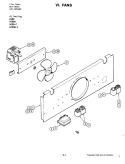 FANS Diagram and Parts List for W198-C  Jenn-Air Wall Oven
