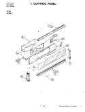 CONTROL PANEL (W198W - C) Diagram and Parts List for W198W-C  Jenn-Air Wall Oven