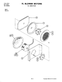 BLOWER MOTOR (CONVECTION) Diagram and Parts List for W123-C  Jenn-Air Wall Oven