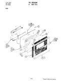 DOOR (LOWER) Diagram and Parts List for W230  Jenn-Air Microwave Oven Combo