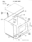 BODY Diagram and Parts List for W105-C  Jenn-Air Wall Oven