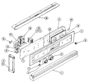 CONTROL PANEL Diagram and Parts List for W121  Jenn-Air Wall Oven