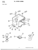 OVEN Diagram and Parts List for W121  Jenn-Air Wall Oven