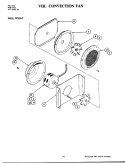 CONVECTION FAN Diagram and Parts List for W121  Jenn-Air Wall Oven