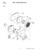 CONVECTION FAN Diagram and Parts List for W121-E  Jenn-Air Wall Oven