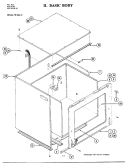 BODY Diagram and Parts List for W141  Jenn-Air Wall Oven