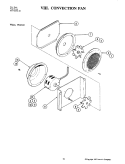 CONVECTION FAN Diagram and Parts List for W221-C  Jenn-Air Microwave Oven Combo