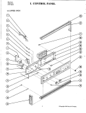 CONTROL PANEL (LOWER W205) Diagram and Parts List for W205  Jenn-Air Microwave Oven Combo