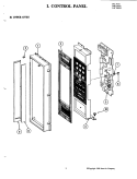 CONTROL PANEL (UPPER) Diagram and Parts List for W205  Jenn-Air Microwave Oven Combo