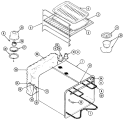 OVEN LINER Diagram and Parts List for W122-C  Jenn-Air Wall Oven