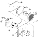 BLOWER MOTOR (CONVECTION) Diagram and Parts List for W122-C  Jenn-Air Wall Oven