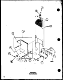 HEATER BOX (ELECTRIC MODELS) Diagram and Parts List for CE9002 P7804829W Amana Dryer