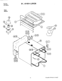 OVEN LINER Diagram and Parts List for W142-C  Jenn-Air Wall Oven