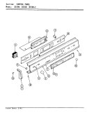 CONTROL PANEL (D156B, D156W) Diagram and Parts List for D156W  Jenn-Air Range