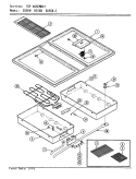 TOP ASSEMBLY (D156B & D156W) Diagram and Parts List for D156W  Jenn-Air Range