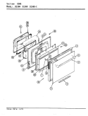 DOOR (D156B & D156W) Diagram and Parts List for D156W  Jenn-Air Range