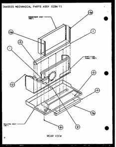 Chassis Mechanical Parts Assy (ptc12300e/p9999715r) (ptc12400e/p9806715r) (ptc12300ec/p9811715r) (ptc12400ec/p9872415r) Diagram and Parts List for PTC12400EC P9872429R Amana Air Conditioner
