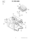 OVEN LINER Diagram and Parts List for D156  Jenn-Air Wall Oven