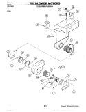 BLOWER MOTOR - BLOWER / PLENUM Diagram and Parts List for D156  Jenn-Air Wall Oven