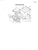 DOOR (UPPER) Diagram and Parts List for W240  Jenn-Air Wall Oven