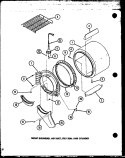 FRONT BULKHEAD Diagram and Parts List for CG2412 P7762236W Amana Dryer