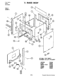 BODY Diagram and Parts List for S166-C  Jenn-Air Wall Oven