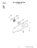BLOWER MOTOR (COOLING) Diagram and Parts List for S166-C  Jenn-Air Wall Oven