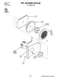 BLOWER MOTOR (CONVECTION) Diagram and Parts List for S166-C  Jenn-Air Wall Oven
