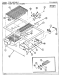 TOP ASSEMBLY Diagram and Parts List for S136W-C  Jenn-Air Range