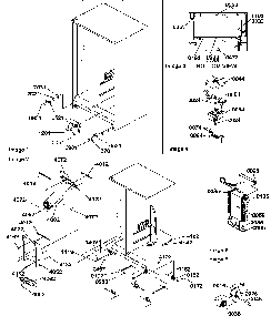 Drain System, Rollers, And Evaporator Assy Diagram and Parts List for SRD20TPW-P1190811WW  Amana Refrigerator