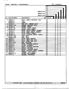 Shelves And Accessories Page 2 Diagram and Parts List for 231740  Admiral Refrigerator